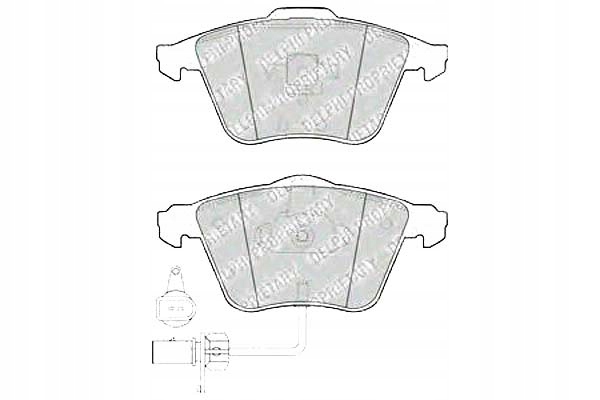 фото №1, Delphi тормозные колодки тормозные audi a4 a6 a6 allroad a8 s