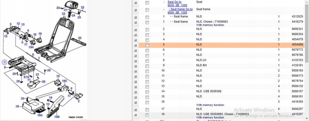 фото №5, Saab 9000 cd 1995 сидіння, сидіння