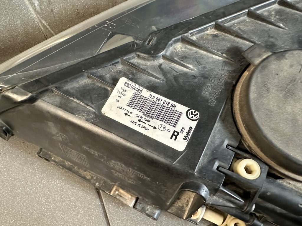 фото №9, Лампа правый перед vw touareg 7l6941018bh