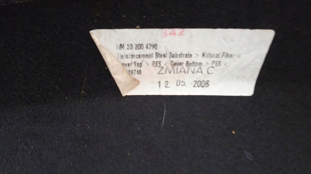 фото №9, Opel astra h fl 5d полиця багажника