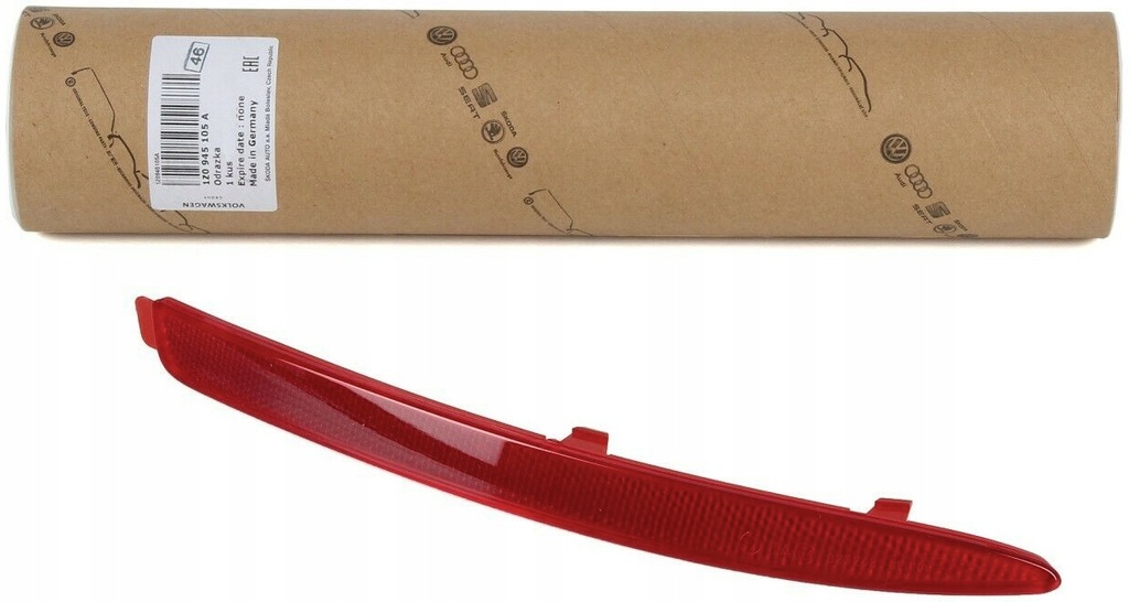 фото №1, Отражатель бампера задняя правый skoda octavia 2 ii fl