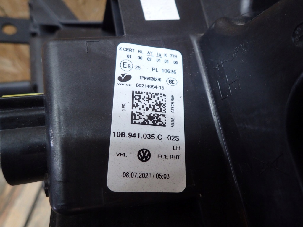 фото №9, Лампа ліва фара лівий full led vw id3 id.3 e11 2019- 10b941035c