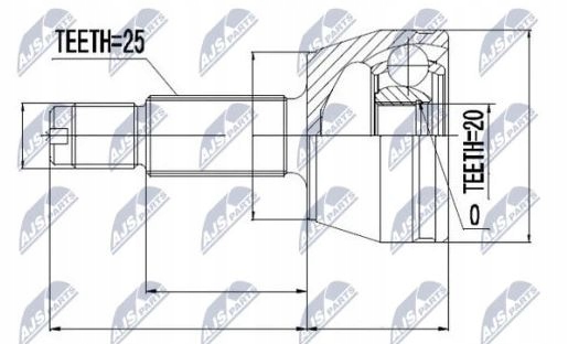 фото №1, Шарнір ford fiesta 95- ford ka, mazda 121 96-