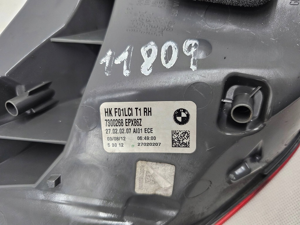 фото №9, Bmw 7 f01 f02 f03 f04 lift lci 08- лампа задняя задняя правая led europa 7300268