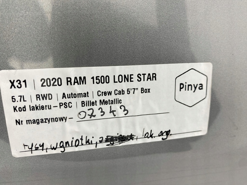 фото №15, Крила правий перед передній dodge ram 1500 2019+ usa