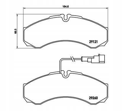 фото №1, Brembo гальмівні колодки гальмівні iveco daily ii box