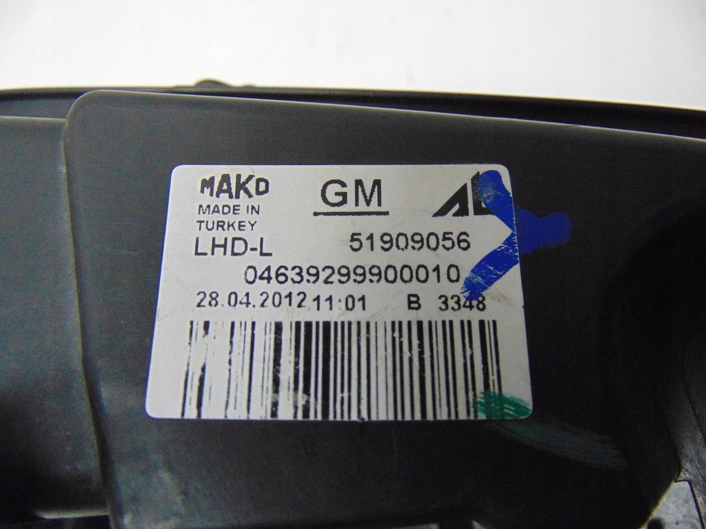 фото №16, Лампа ліва перед fiat doblo ii opel combo d 2010- europa 51909056