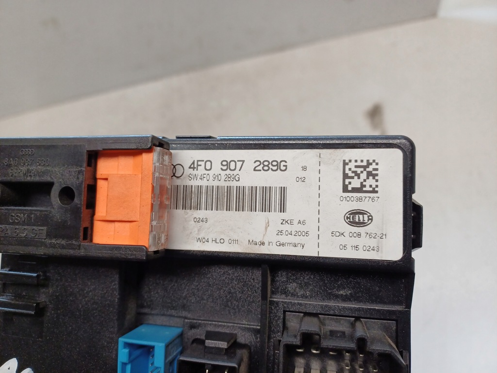 фото №7, Audi a6 c6 04- 3.0tdi bmk набор стартовый иммобилайзер бортовой компьютер 4f0907401b