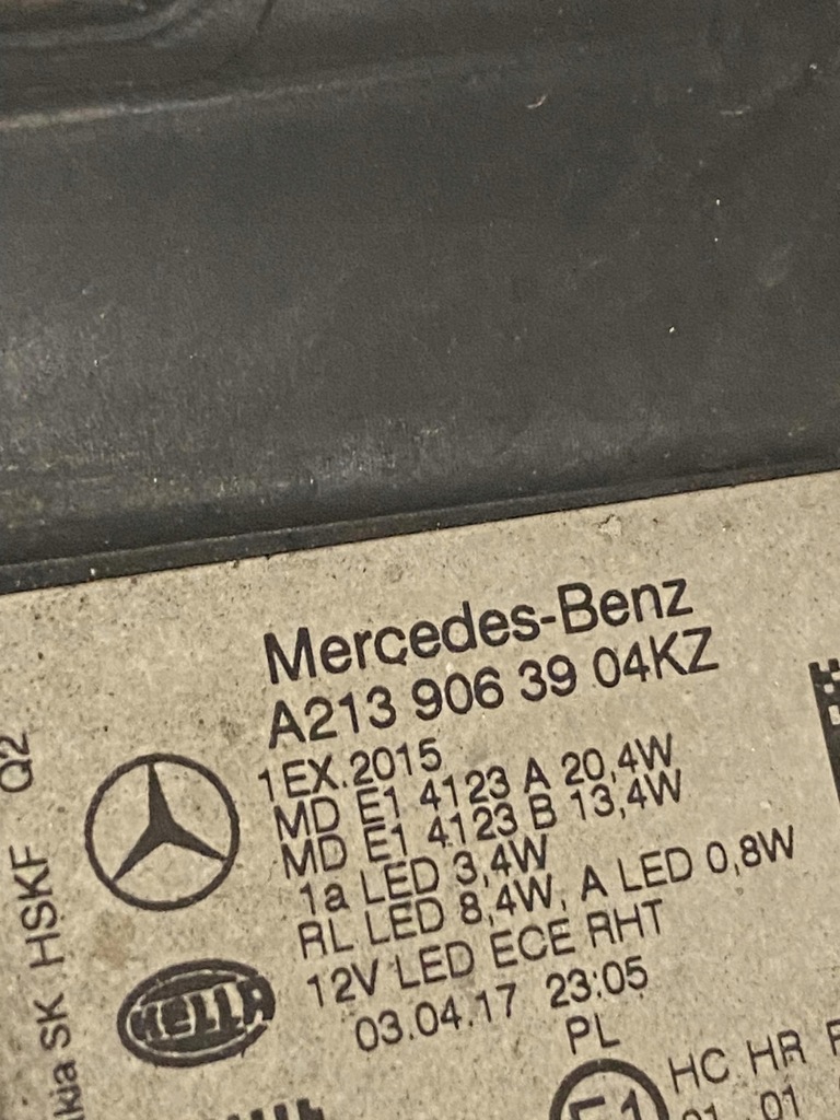 фото №6, Mercedes w213 16- лампа ліва перед full led