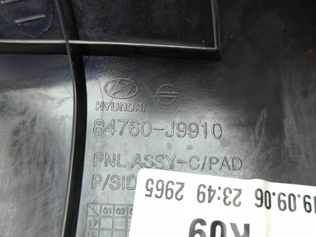 фото №13, Hyundai kona i 2019 левая сторона element панели приборной панели / середина