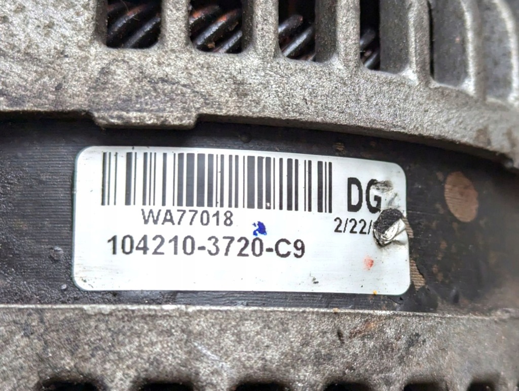 фото №7, Генератор jaguar s-type facelift 2006 104210-3720