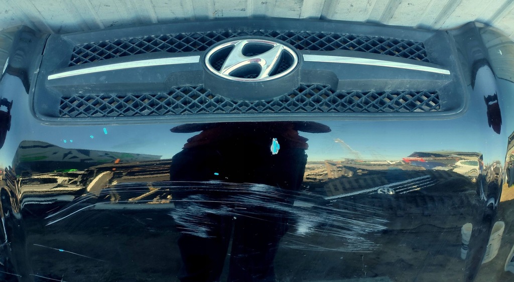 фото №8, Капот hyundai tucson i 2004-2009 +решётка радиатора демонтаж giełda pń