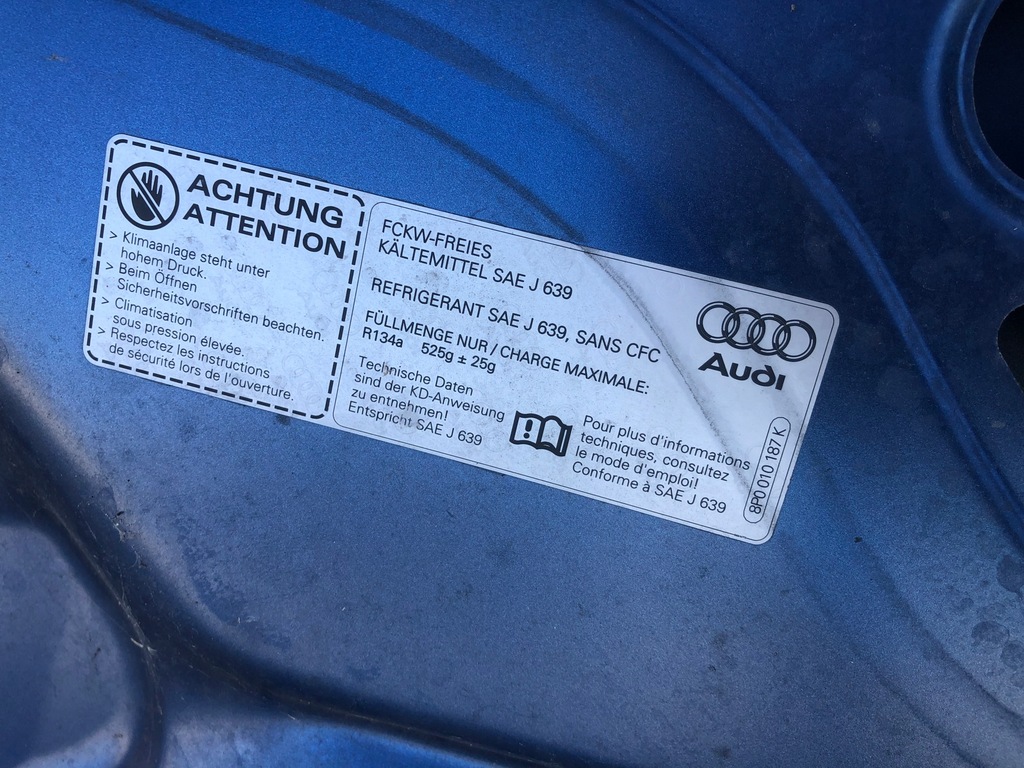 фото №6, Капот крышка двигателя audi a3 8p 8p0 05-09 lift