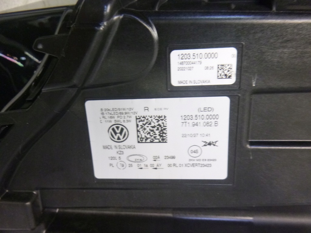 фото №15, Vw t7 multivan лампа перед лампи фара full led kpl 5pin eu nowe