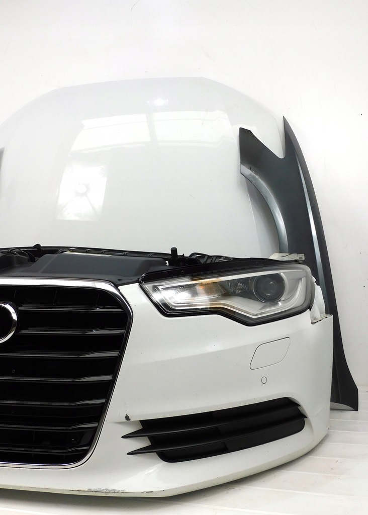 фото №6, Audi a6 c7 4g kompletny перед бампер лампы капот