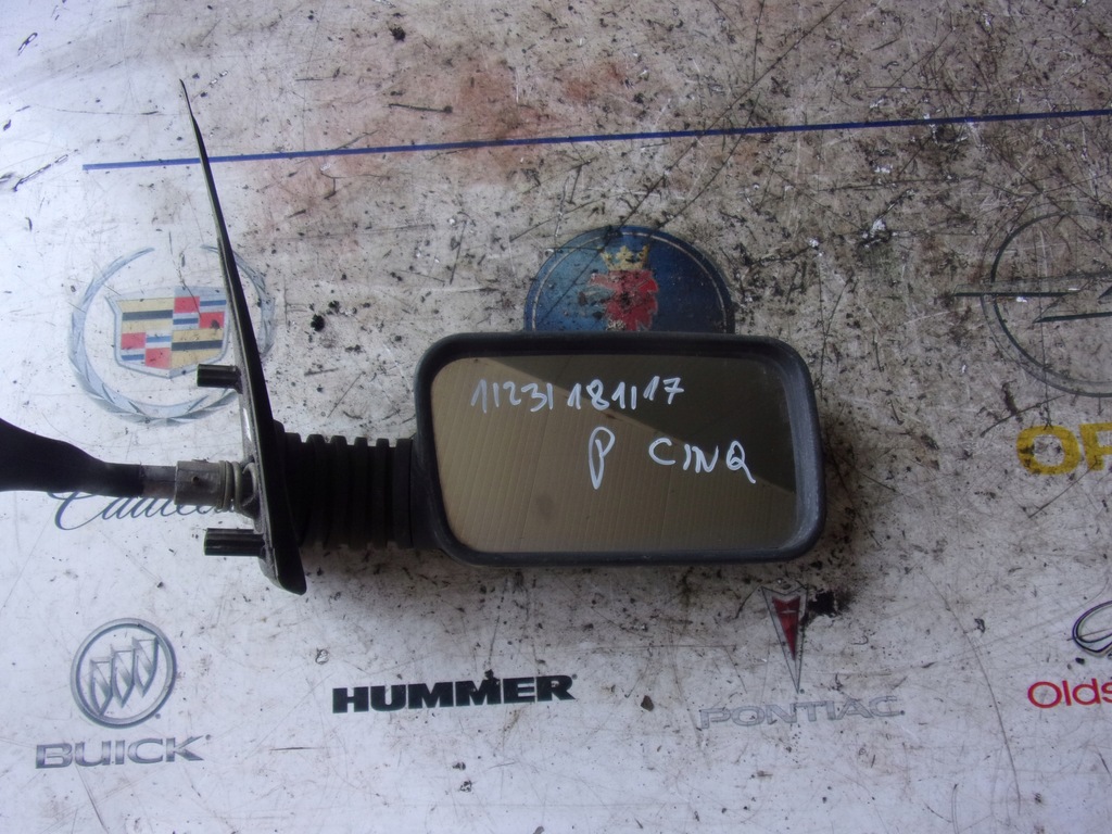 фото №1, Зеркало правое fiat cinquecento sx чёрные