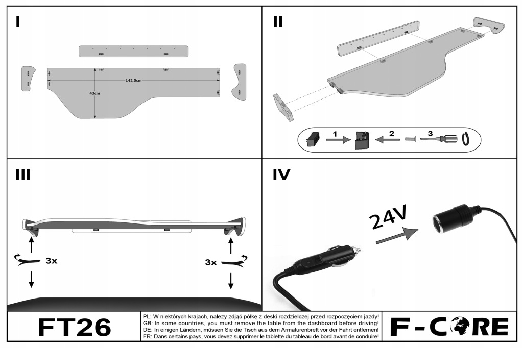 фото №7, Полиця tir daf xf 106 14- подвійний панель приладів euro6