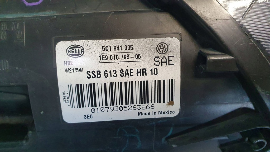 фото №10, Лампа перед левая vw beetle 5c1941005 10-