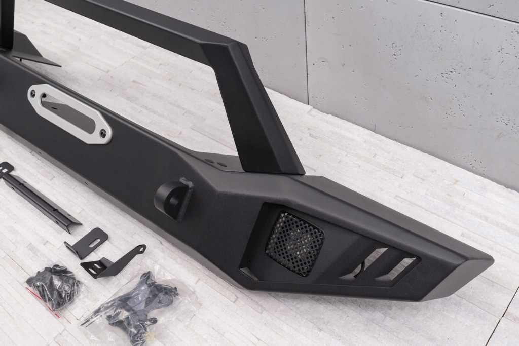 фото №9, Jeep wrangler jl 18- бампер сталевий передній з led