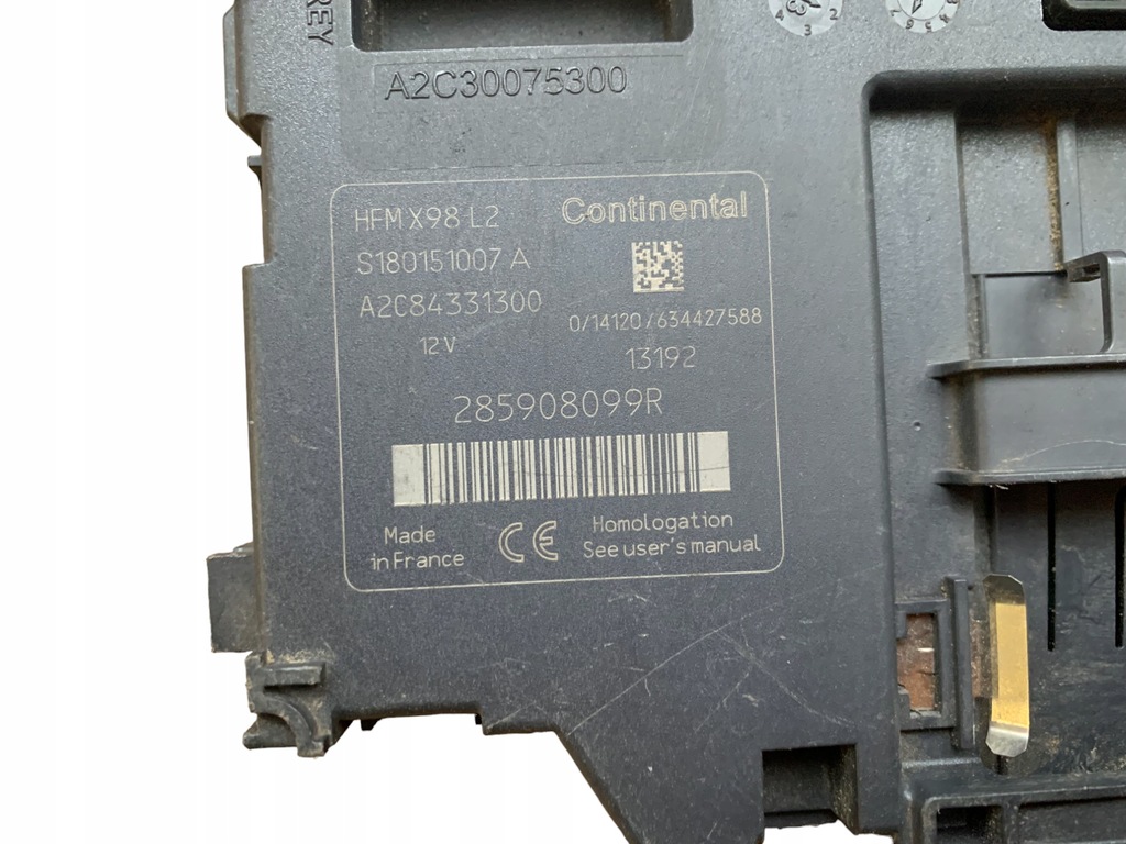 фото №3, Модуль блок управления 285908099r renault captur