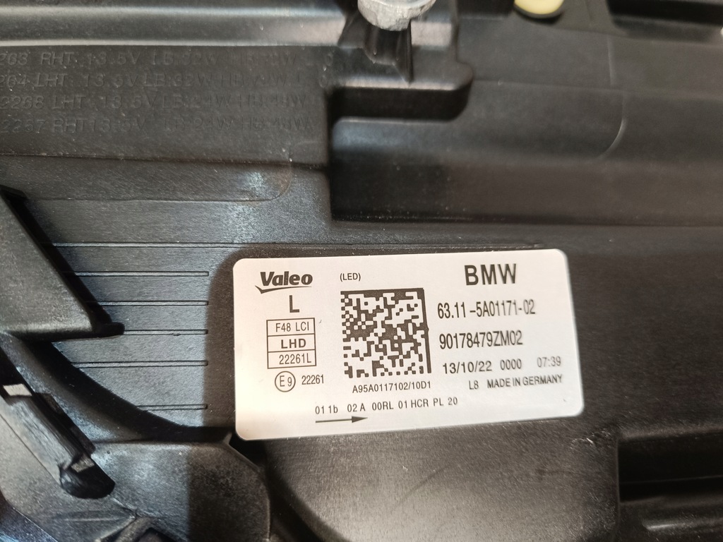 фото №10, Bmw x1 f48 lift lci full led лампа права ліва комплектна 20-22