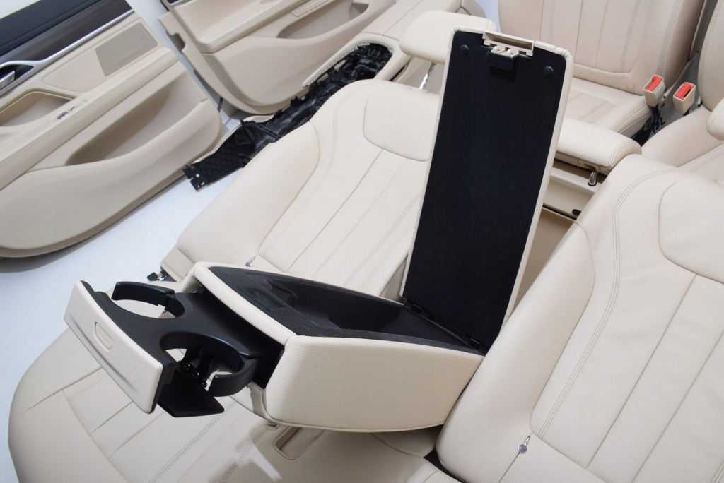 фото №10, Bmw 7 g12 g11 сиденья заднее сиденье обшивки туннель lccy кожа dakota canberra бежевый