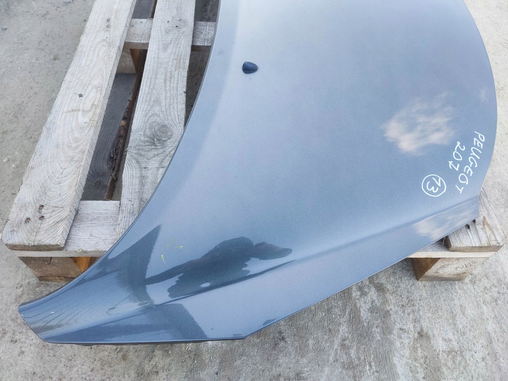 фото №11, Капот крышка двигателя peugeot 207 sw kombi kth