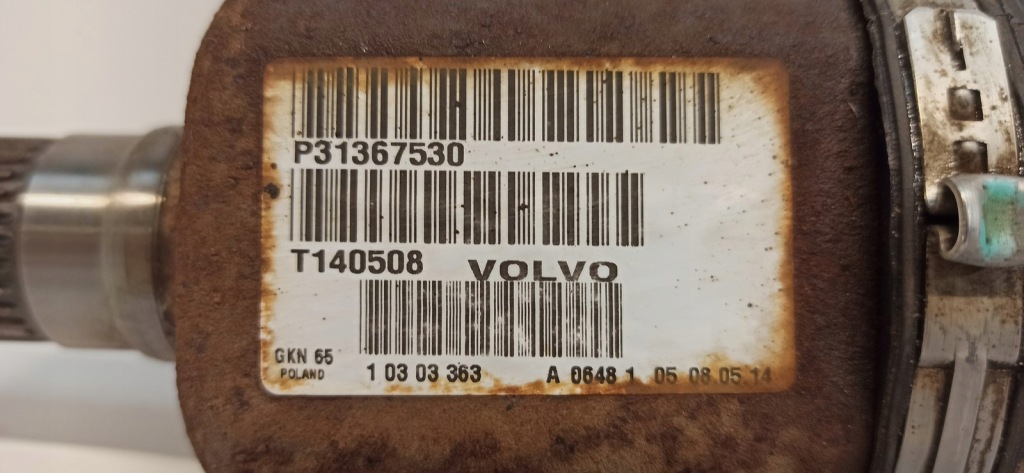 фото №4, Volvo v60 v70 привідний вал лівий перед 31367530