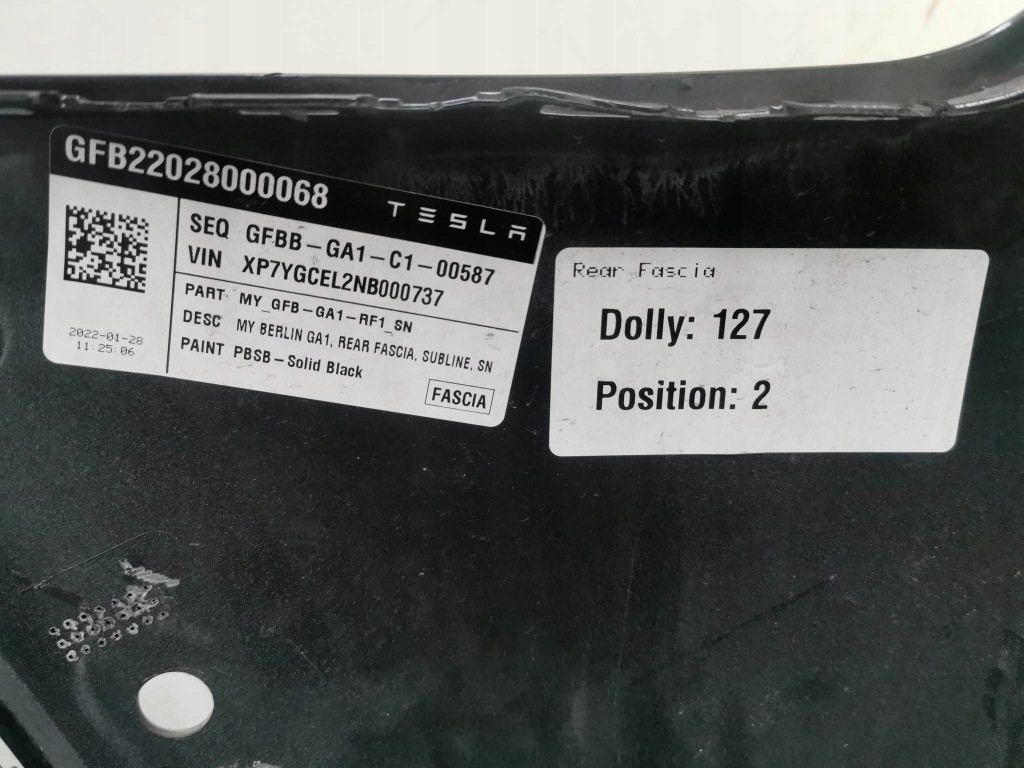 фото №7, Бампер pdc tesla model y 2022 solid black