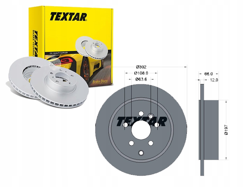 фото №1, Тормозные диски тормозные 2szt land rover задняя freelander 06
