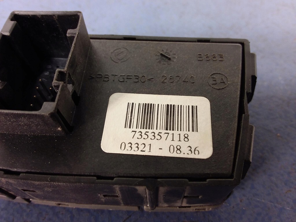 фото №6, Fiat panda ii панель выключатель аварийных 735357118