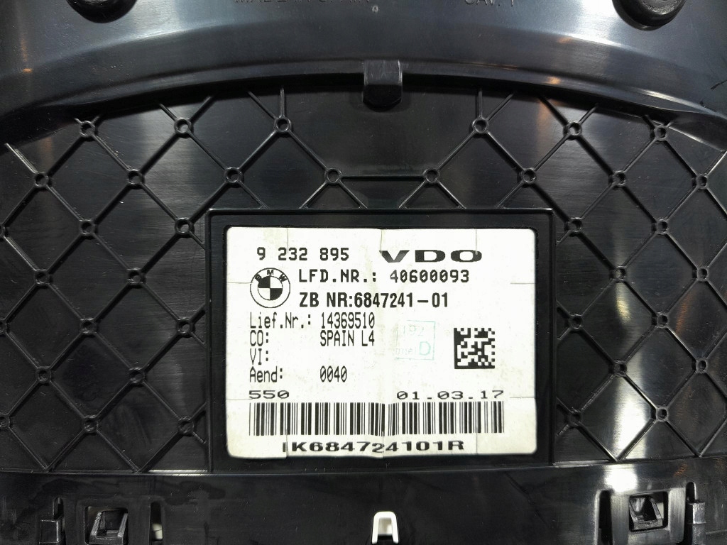 фото №7, Bmw 3 f30 f31 f34 lci 2.0d 190 km приборы счетчик дизель eu 9232895 6847241