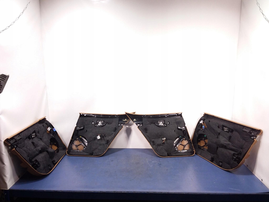 фото №13, Porsche panamera i 970 сиденья заднее сиденье обшивки кожа cognac kpl