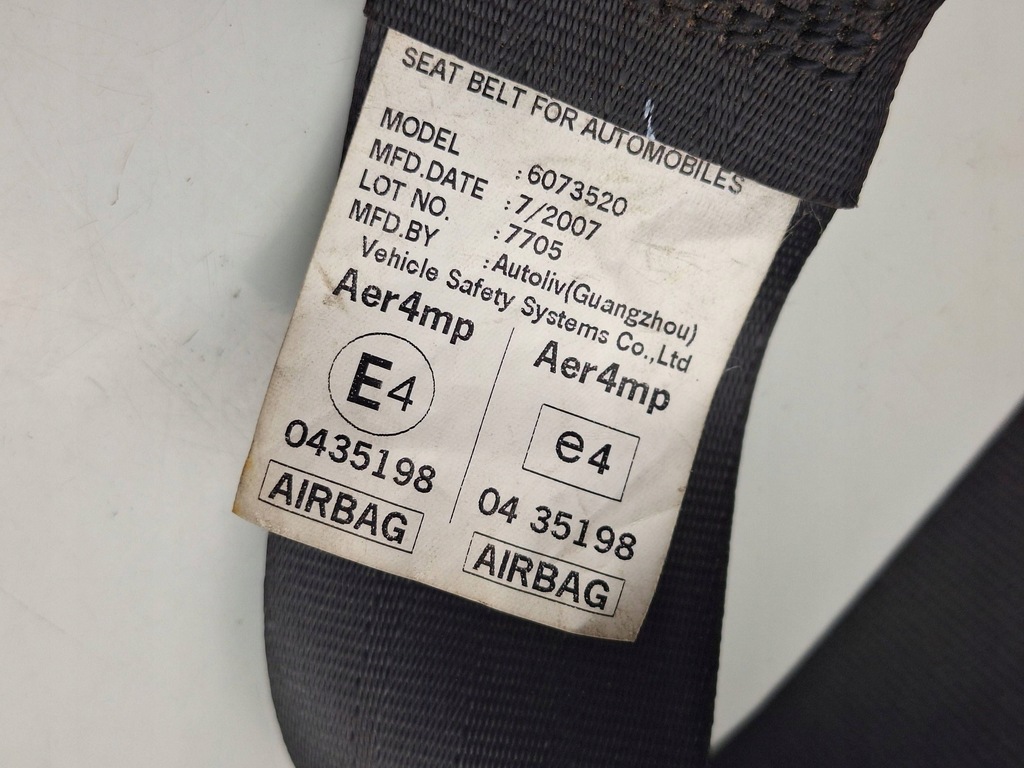 фото №14, Передний pas безопасности перед сторона левая honda cr-v 81850swwe0