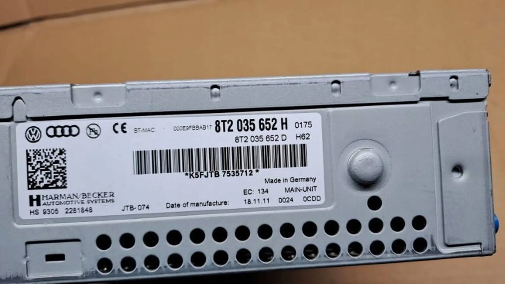 фото №8, Audi q5 8r считыватель навигации блок mmi anglik 8t2035652h