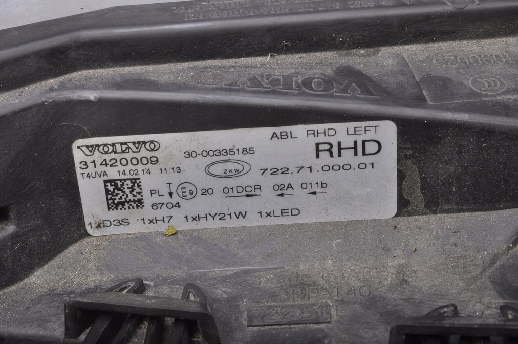 фото №8, Volvo v40 ii лампа ліва передня ксенон 31420009 anglik