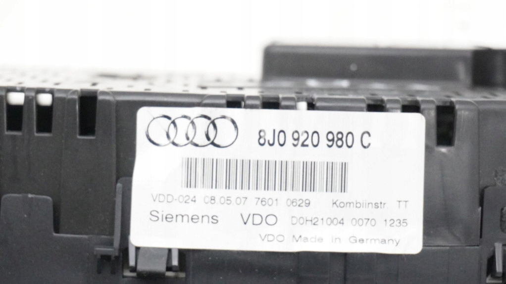 фото №5, Счетчик приборы audi tt 8j 2.0 tfsi 8j0920980c