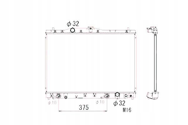 фото №1, Nrf радиатор honda legend 3,5 24v 96- nrf