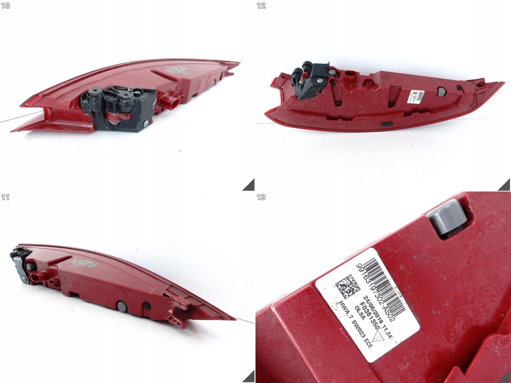 Porsche 991 рестайлінг  turbo / gt3 mk2 16-19 лампа led ліва задній європа тонована Доставка