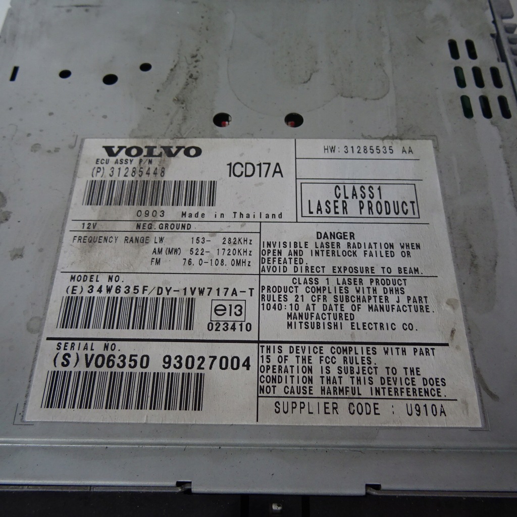 фото №2, Volvo s40 радіо 31285448