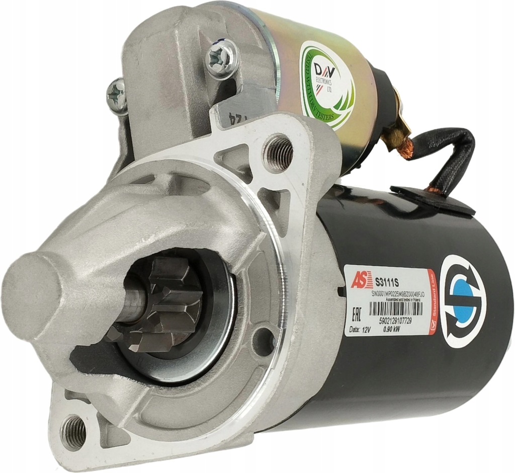 фото №1, Новий стартер hyundai accent. coupe, elantra, getz, pony 1.3/ 1.5/ 1.6