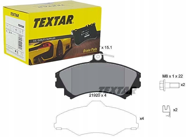 фото №1, Textar тормозные колодки тормозные перед 2192001