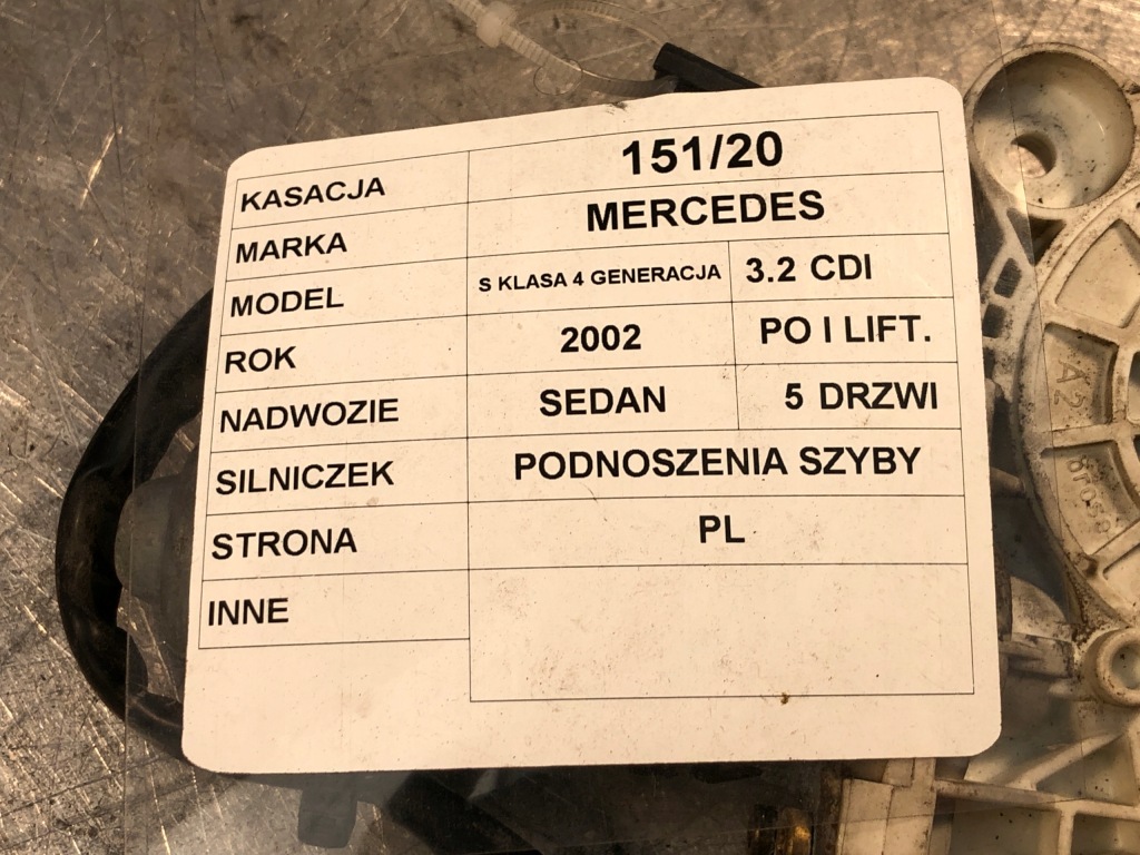 фото №8, Моторчик стекло pl mercedes w220 21082606