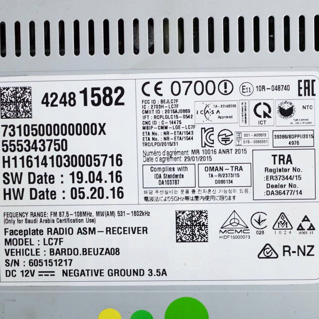 фото №6, Opel corsa d 2017 панель / радіопрогравач cd/dvd/gps