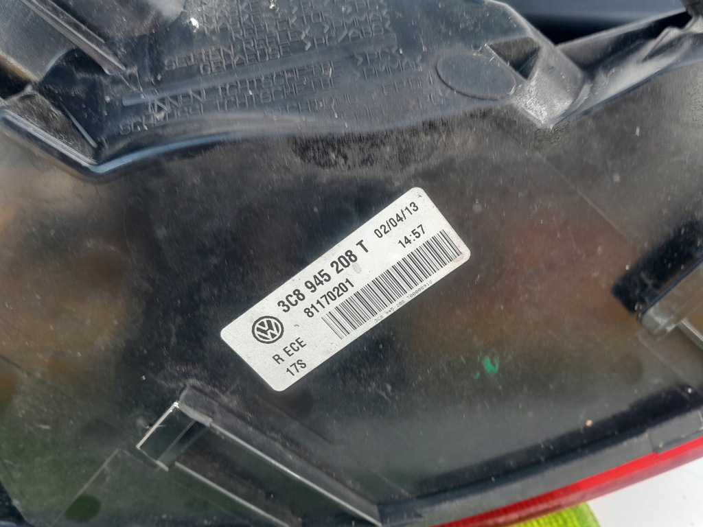 фото №9, Лампа правая задняя w крыло vw passat cc lift 12-16r