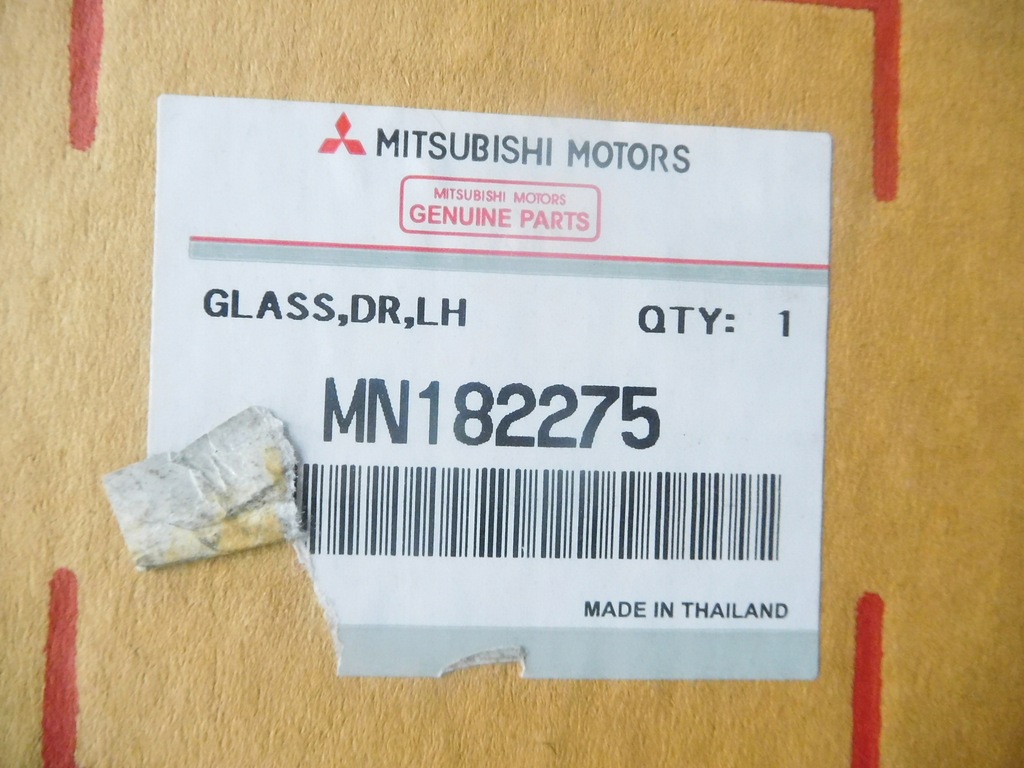 фото №7, Стекло дверь левый задняя mitsubishi l200 оригинальный номер mn182275
