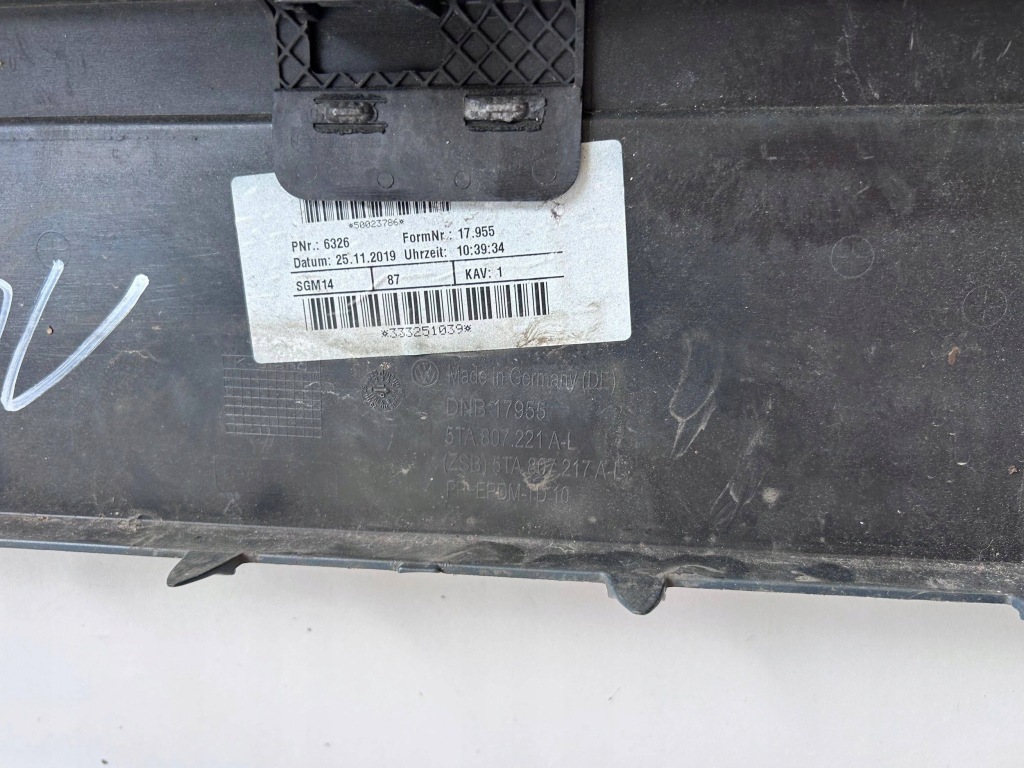 Vw touran iii 5ta бампер перед 5ta807221 al Недорого