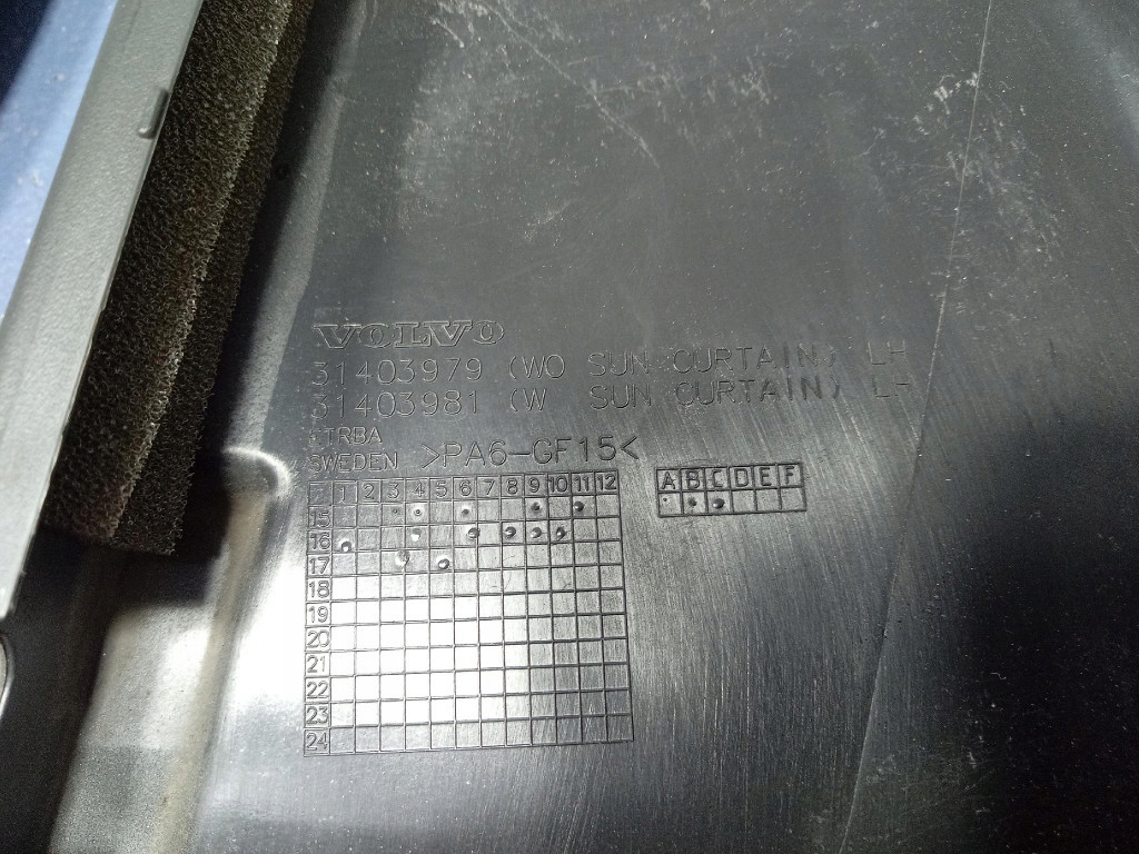 фото №6, Volvo v90 ii рамка защита дверь левый задняя 31403979