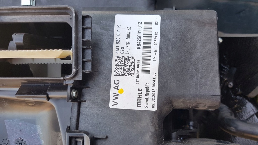 фото №11, Обігрівач vw touareg iii 4m1820001k eu