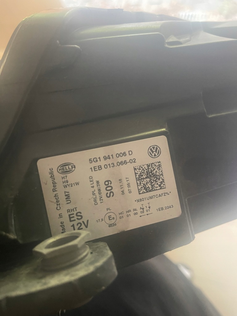 фото №7, Vw golf vii lift лампа передня europa